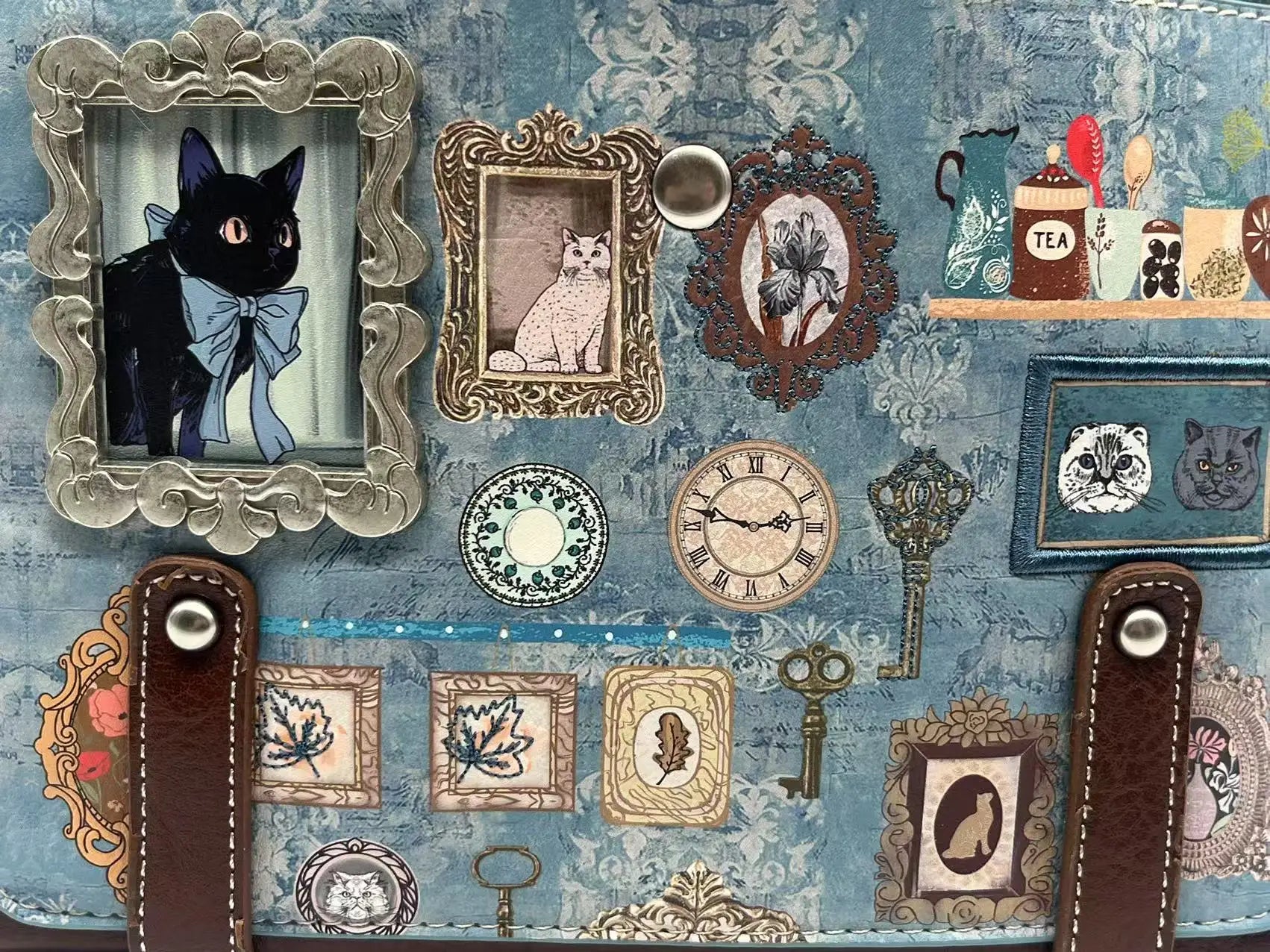 Mochila Vintage Sweet Candy Cat para Mujer